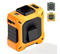 Genérico - Wearable Waist Fan & Power Bank with Desktop, 8000mAh Battery. With Clip & Flashlight (Orange)