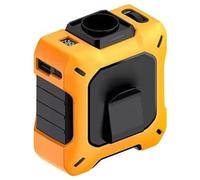 Genérico Wearable Waist Fan & Power Bank With Desktop Stand, Hands-Free Personal Wearable Neck Fans With Clip & Flashlight For Outdoor, Camping, Traveling(orange)