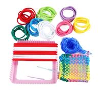 Genérico Weaving Kit, Craft Toy Set, Interactive Art Supplies, 8 Rainbow Colors and Easy to Use, (1 Set, Multicolor), Ideal for Creative Activities and Fun Learning, Kids Ages 3+