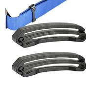 Genérico Webbing End Clip - Strap Ending Vest Buckle | Webbing Connector Clip | 2 Pack PP Belt Storage Buckle, Anti Erosion Lightweight Quick Slip For Diving Back Fly Wèbbing, Backpack, Camping