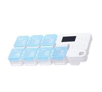 Genérico Weekly Pill Organiserr - 7 Day Smart Pill Box with Alarm Reminder | Large Compartments Medicine Storage Case | Electronic Tablet Dispenser | Moisture Proof Travel Pills Holder