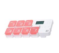 Genérico Weekly Pill Organiserr - 7 Day Smart Pill Box with Alarm Reminder | Large Compartments Medicine Storage Case | Electronic Tablet Dispenser | Moisture Proof Travel Pills Holder