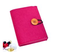 Genérico Weekly Pill Organizer Set - Felt PP EVA 20x13.5x2.5cm 75g Travel Medication Case with 7 Clear Pouches and Storage Box - Moisture Resistant Design - Portable Daily Planner
