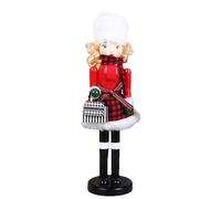 Genérico Weihnachts-Nussknackerfiguren | Tradicional Nussknacker-Frauenfigur | Festliche Tischdekoration Für Zuhause, Hotel, Café, Eingangsbereich