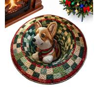 Genérico Weihnachts Teppich - Festlicher 3D Weihnachtsläufer | Matte Für Eingang, Terraza, Küche, Wohnzimmer, Schlafzimmer, Außenbereich, Hausflur, Hof, Winter Boden Dekoration