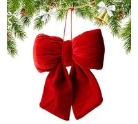 Genérico Weihnachtsbaum Dekorationsschleifen | 3D Baumspitze Deko Weihnachtsbaum Schmuck | Rote Weihnachtschleifen - Für Feiertage Winter Hochzeit Party Zuhause Außenbereich