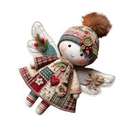 Genérico Weihnachtsornament Bastelarbeit - Rustikale Niedliche Weihnachtsdekoration, Weiche Puppen Dekoration Nähset,Für Erwachsene Mädchen Anfänger Bastelliebhaber Geburtstag Erntedank Fest