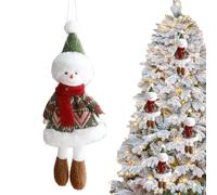 Genérico Weihnachtsplüsch Kuscheltiere - Handgefertigtes Plüsch Ornament | Weihnachtsmann Elch | Niedliche Weiche Plüschpuppe - Einzigartiger Schlüsselanhänger und Partygeschenk für Weihnachten