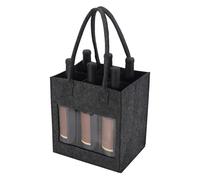 Genérico Wein Träger | 6 Flaschen Tasche | Filz Wein Tragetasche | Auslaufsicherer Flaschenhalter mit Griff für Reisen Picknick Outdoor Transport Rotwein Likör