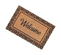 Genérico Welcome Door Mat - Polyester 50x80x2cm Entry Rug | Indoor Door Mats with Non Slip Backing, Dirt Blocking, Easy Cleaning | Entryway Floor Mat Home Entrance, Apartment Use