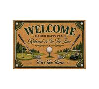 Genérico Welcome Mats - Welcome Doormat Outdoor Area Rug Smooth | Welcome Doormat Outdoor Area Rug 40x60cm Funny Golf Non-Slip Washable Smooth Golf Cart