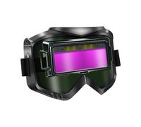 Genérico Welding Glasses, Safety Goggles, Eye Protection, Auto Darkening Lens, Scratch Resistant Shield, Adjustable Fit Frame, Black Color, for Comfortable Adult Use, Workshop, Construction, Cutting