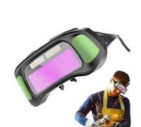 Genérico Welding Glasses, Solar Powered Anti-Glare Soldering Cutting | Welder Glasses Auto Darkening for Cutting Grinding Finishing Industrial Construction Repair Manufacturing Metalworking