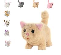 Genérico WellnessAura - My Realistic Cat Toys - Bring Endless Joy and Warmth, That Acts Like a Real Cat, Can Walk, Wag Its Head and Tail, Meow, and Does Not Shed Easily (A)
