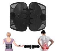 Genérico Welnax Lumbar Relief Pro, Lifweb Lumbar Relief Pro, Adjustable Support Belt, Easy to Put On/Off Support Belt for Women Men (Black,S)