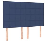 Genérico Wenjingqi Cabeceros 4 Unidades Tela Azul 72x5x78/88 cm, Azul 3116336