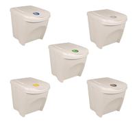 Genérico wenjingqi Cubos de basura apilables 3 uds polipropileno 75 L,152199
