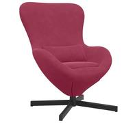 Genérico wenjingqi Sillón Huevo Terciopelo Rojo Tinto,42002761
