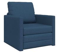 Genérico wenjingqi Sofá Cama 2 en 1 Azul 74x77x81 cm Tela,4106628