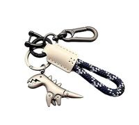 Genérico Weseecase Dinosaur Keychain, Weseecase Keychain, Aluminum Alloy Dinosaur Charm Paired with a Hand-Woven Bracelet (Style-C)