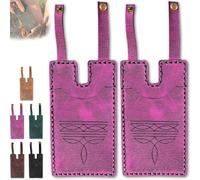 Genérico Western Boot Wallet with Snap Strap, 2025 Fashion Leather Wallets, Slim Cowboy Billfold Holds Multiple Cards for Women Man (Pink-2 Pieces)