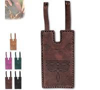 Genérico Western Boot Wallet with Snap Strap, 2025 Fashion Leather Wallets, Slim Cowboy Billfold Holds Multiple Cards for Women Man (Brown-1 Piece)