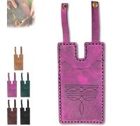 Genérico Western Boot Wallet with Snap Strap, 2025 Fashion Leather Wallets, Slim Cowboy Billfold Holds Multiple Cards for Women Man (Pink-1 Piece)