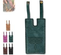 Genérico Western Boot Wallet with Snap Strap, 2025 Fashion Leather Wallets, Slim Cowboy Billfold Holds Multiple Cards for Women Man (Green-1 Piece)