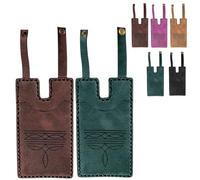 Genérico Western Boot Wallet with Snap Strap,Fashion Leather Boot Wallet,Handcrafteds Leather Boots Credit Card Holder for Womens