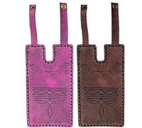 Genérico Western Boot Wallet with Snap Strap, Handcrafted Leather Boot Credit Card Holder, with Snap Fastening, for Women Men (A2)
