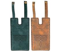 Genérico Western Boot Wallet with Snap Strap, Handcrafted Leather Boot Credit Card Holder, with Snap Fastening, for Women Men (A8)
