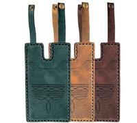 Genérico Western Boot Wallet with Snap Strap, Handcrafted Leather Boot Credit Card Holder, with Snap Fastening, for Women Men (B4)