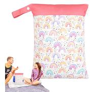 Genérico Wet Dry Bag - PUL 30x40cm Lightweight Durable, Swim Bag Organizer, 2 Zippered Pockets | Waterproof Laundry, Travel Sports For Dirty Clothes, Wet Swimsuits, Diapers, Gym, Yoga, Beach, Camping