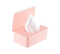 Genérico Wet Wipe, Wipe Holder, Refillable Reliable Dispenser Container, Reutilizable Tissue Box Travel Workplace Car Nursery, Storage Case for Home Bathroom Counter Bedroom, Pink