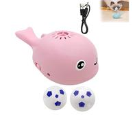 Genérico Whale Floating Ball Cat Toy, Cat Ball Toy, New Interactive Floating Balls Cats Toys,Keep Cats Entertained Soccer Balls Pet Toys for All Breeds (Pink-2pcs)