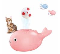 Genérico Whale Floating Ball Cat Toy,USB Rechargeable, Electric Floating Small Soccer Keep Kitten Entertained, Liberate Your Hands and Bring Happiness to Your Beloved Pets (Pink)