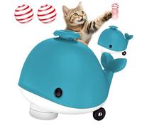 Genérico Whale Floating Ball, Cute Electric Toy, 5.63x4.06in Flexible Wheel Function with Music, Pets Fun Play, Pet Supplies for Balancing Blowing Games to Cats and Kittens