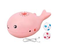 Genérico Whale Floating Cat Toy, Electric Blowing Pet Teaser, Interactive USB-Powered Enrichment Toy with Built-in Fan for All Breeds, BoredomRelief for Indoor Cats PlaySessions