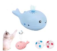 Genérico Whale Floating Interactive Cat Toy, Cat Toy Ball, Whale Electric Floating Balls Pet Toys Rechargeable, Keep Cats Entertained Soccer Balls Pet Toys for All Breeds(Blue)