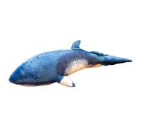 Genérico Whale Stuffed Doll, Simulated Plush Toy Kids, 21.65x8.66x5.51 Inches, Huggable Animal Pillow, Soft Blue Whale Figure for Girls Boys Children, Cuddly Sea Creature Bedtime Gift