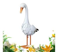 Genérico Whimsical Goose Tall Garden Statue | Goose Tall Garden Statue, Weatherproof Rust-Resistant Yard Art, Cute Animal Sculpture For Patio, Lawn, Balcony