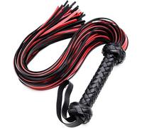 Genérico Whip Horse - Látigo de Cuero Rojo de 30 Pulgadas - Látigo de Caballo Ecuestre - Látigo de Caballo de equitación