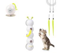 Genérico Whirlie Cat Toy, Caterpillar Smart Cat Toy, Happy Luna Cats Toys, 2025 Upgraded Caterpillar Smart Cats Toys, For Hunting, Jumping, and Interactive Play (1PCS)