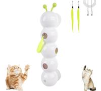 Genérico Whirlie Cat Toy, Smart Motion Cat Toy with Worm Design, Happy Luna Cats Toys with Suction Cup, for Hunting, Jumping, and Interactive Play (1set)