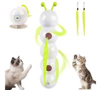 Genérico Whirlie Cat Toy, Smart Motion Cat Toy with Worm Design, Worm-Shaped Interactive Teaser with Suction Cup