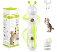 Genérico Whirlie Cat Toy, Whirlie Smart Motion Cat Toy with Worm Design, Wall-Mounted Cats with Suction Cup, for Hunting, Jumping and Interactive Play (1Pc)