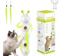 Genérico Whirlie Cat Toy, Whirlie Smart Motion Cat Toy with Worm Design, with Suction Cup, Suitable for Indoor Wall, Door and Window Installation (1PCS)