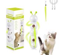 Genérico Whirlie Smart Motion Cat Toy - Automatic Worm Design for Indoor Cats, Interactive Hunting & Jumping Play, Exercise & Mental Stimulation - Happy Luna Fun for Bored Felines (1Pcs)