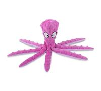 Genérico Whiskerspot Octopus Dog Toy, Stuffing Free Octopus Dog Toy, Squeaky & Crinkle Plush for Aggressive Chewers Dogs, for Interactive Play, Teething & Anxiety Relief (Purple)