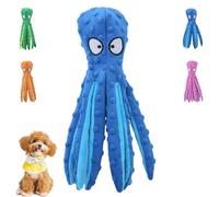 Genérico Whiskerspot Octopus Dog Toy, Whiskerspot Eco-Friend Octopus Plush, No Stuffing Crinkle Interactive Chew Toy, For Small and Medium Dogs (Blue)